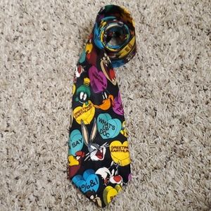 Vintage 1994 Looney Tunes Mania Valentine Tie